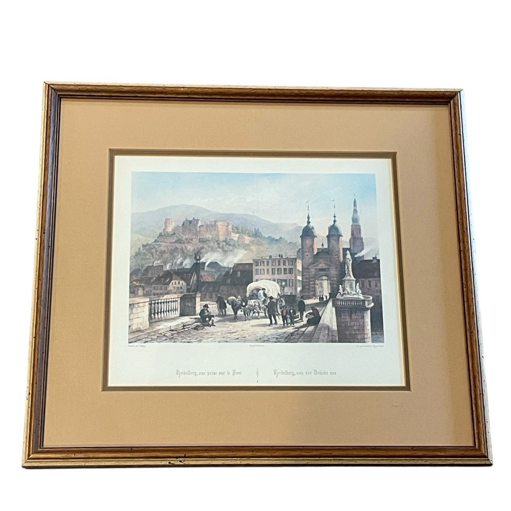 Heidelberg 1788 from The Bridge Portrait Framed Print